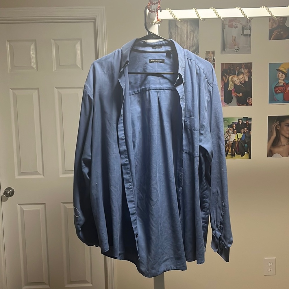 Blue women’s flannel